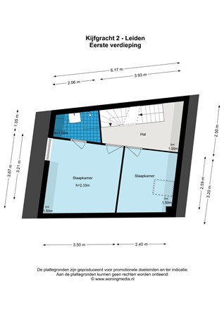 Floorplan - Kijfgracht 2, 2312 RZ Leiden